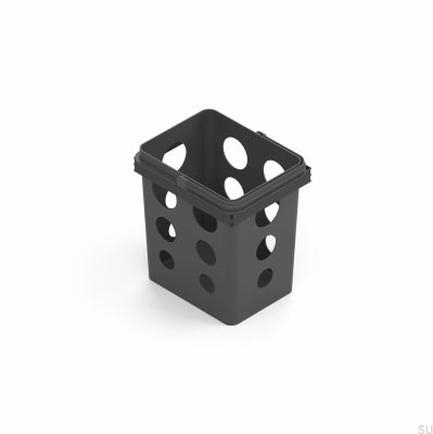 Контейнер для сортировки отходов Alicante 22x18 с отверстиями, темно-серый