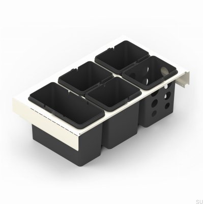 Система сортировки отходов Toledo 80x45 Silk White