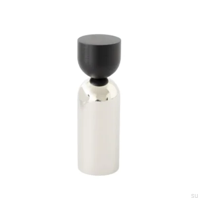 Настенная вешалка Kokeshi Mix 1856, черный алюминий с полированной сталью