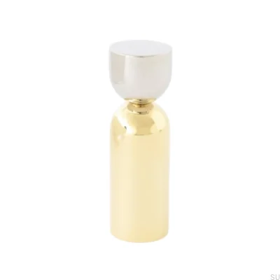 Настенная вешалка Kokeshi Mix 1856 из полированной латуни без лака с полированной сталью
