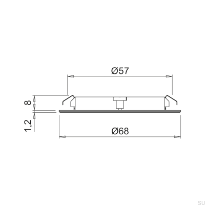 Плоский светодиодный прожектор 2700К IP44 3Вт Черный