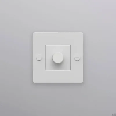 Светодиодный диммер LED Cross 1G 250 Вт, стальной, белый, европейский стандарт, без логотипа