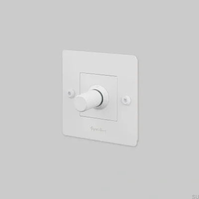 Светодиодный линейный диммер 1G 120 Вт, стальной, белый, европейский стандарт, с логотипом