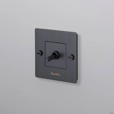 Одинарный переключатель с логотипом Cross 1G, латунь, обожженная бронза, европейский стандарт