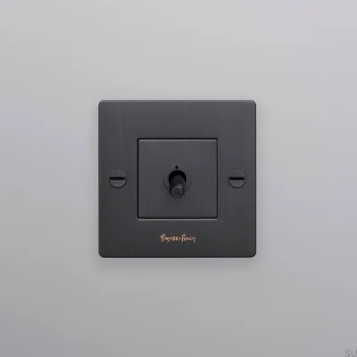 Одинарный переключатель с логотипом Cross 1G, латунь, обожженная бронза, европейский стандарт