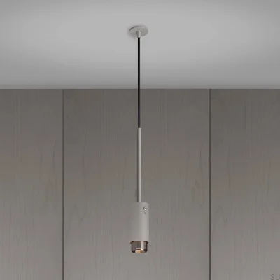 Выхлопная система Linear Steel Grey с серебристым подвесным светильником