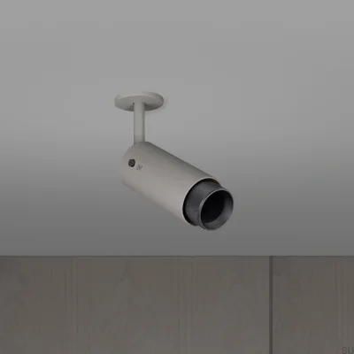 Регулируемый точечный светильник на выхлопной трубе, стальной серый с обожженной бронзой