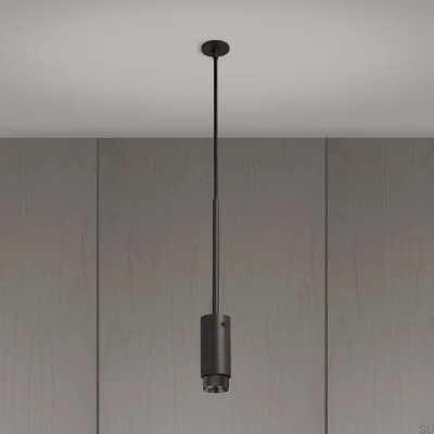 Подвесной светильник «Вытяжной крест», графитовая сталь с обожжённой бронзой