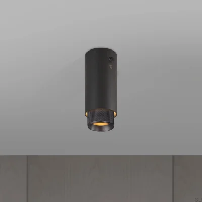 Потолочный светильник-вытяжка, графитовая сталь с обожженной бронзой