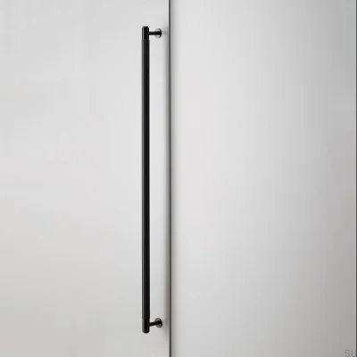 Мебельная ручка Closet Cross 724, стальная, черная, удлиненная