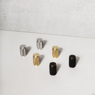 Мебельная ручка Cross 20 из стали, серебристого цвета (комплект из 2 шт.)