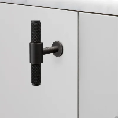 Мебельная ручка T-Bar Cross 95 из обожжённой бронзы