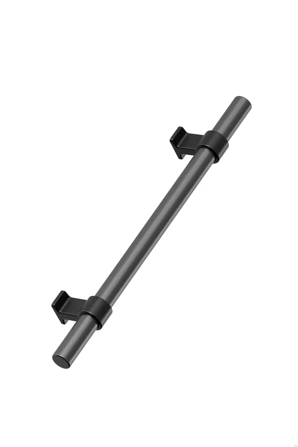 5570201088-99/74--Uchwyt-meblowy-podłużny-Bond-2x544-Aluminiowy-Czarny-Mat-z-Gun-metal-Furnipart-Skandynawskie-Uchwyty_1