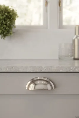 Ручка для мебели Baron 64, металлическая, никелированная