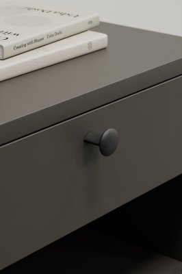 Мебельная ручка Volumi OceanIX 16, пластик, чёрный