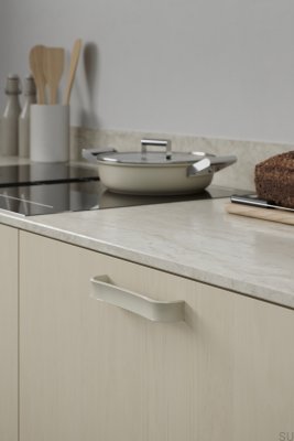 Ручка для мебели Ribbon 160 металлическая желтая удлиненная