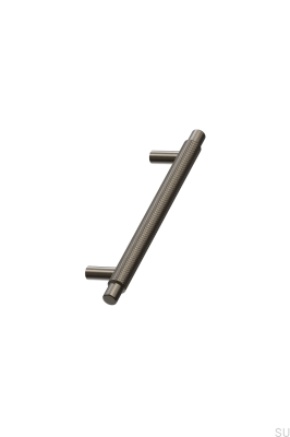 Ручка мебельная удлиненная Manor 128, металл, матово-коричневый цвет