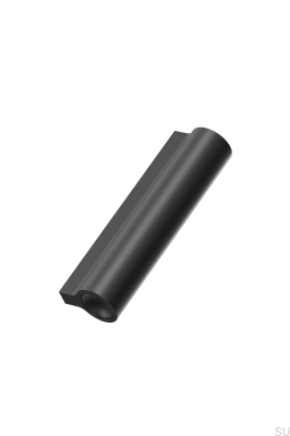 Ручка для мебели Lucente 64 удлиненная, алюминий, матово-черный