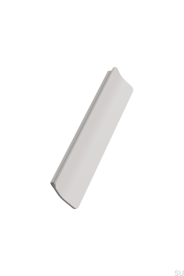 Ручка мебельная металлическая бежевая удлиненная Leaf 160