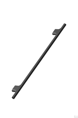 Ручка мебельная удлиненная Koupe 256, алюминий, матово-черный