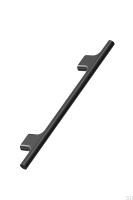 Ручка мебельная удлиненная Koupe 128, алюминий, матово-черный