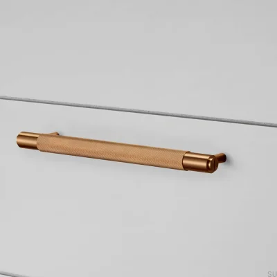 Длинная мебельная ручка Cross 225 из стали, цвет «Теплый закат»