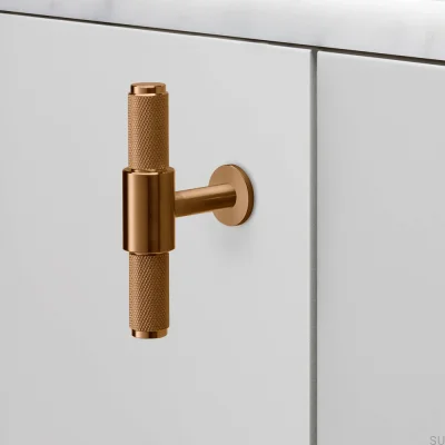 Т-образная поперечная ручка для мебели из стали 95 мм, модель Wam Sunset.