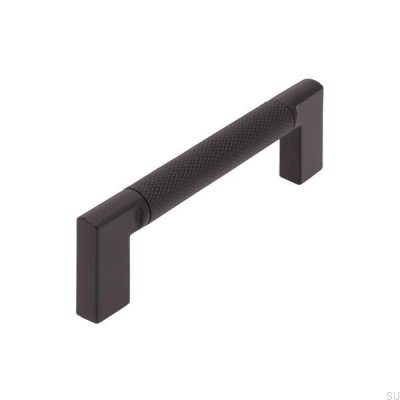 Ручка мебельная продолговатая 2457 96 Metal Black Mat