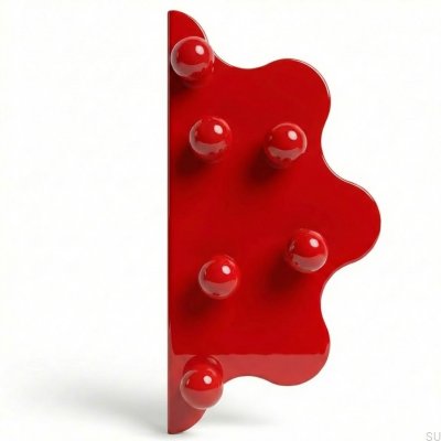 Ручка для мебели Mare 200 Steel Red Edge с красными шариками