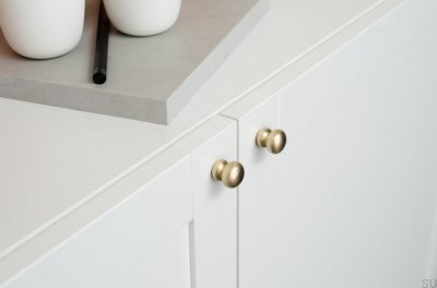 Мебельная ручка Bubble 20 из матовой латуни