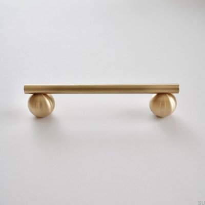 Ручка мебельная удлиненная Reling 04 128 Brass Brushed