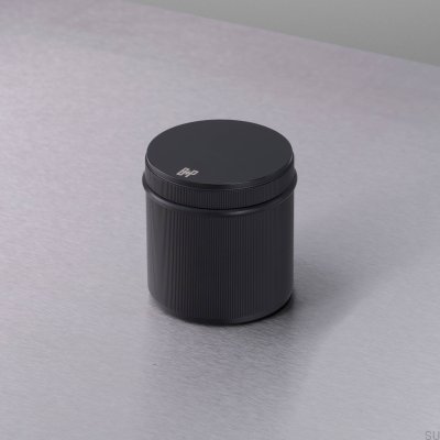 Отдельностоящий линейный стальной дверной ограничитель для сварщиков, черный.