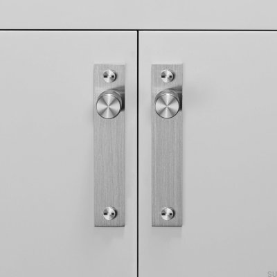 Мебельная ручка с шайбой Cross Plate 20 Steel Silver (комплект из 2 шт.)
