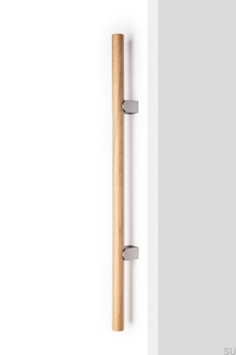 Kumo Wood Big One 448, деревянная дубовая рукоятка с матовым серебристым алюминиевым покрытием.