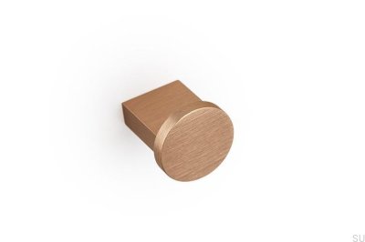 Мебельная ручка Nexx 25 из алюминия, матовая золотистая отделка.