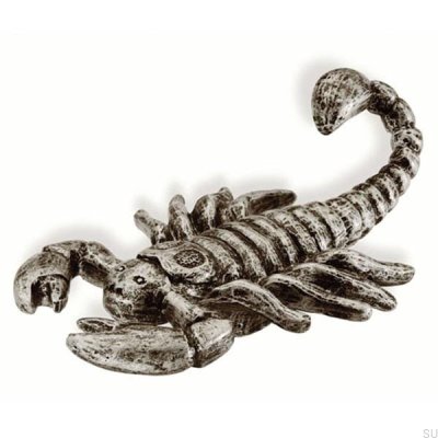 Мебельная ручка. Ступень. Скорпион. Древний черный.