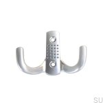 Zdjecie wieszaka podwojnego 8328 srebrnego matowego