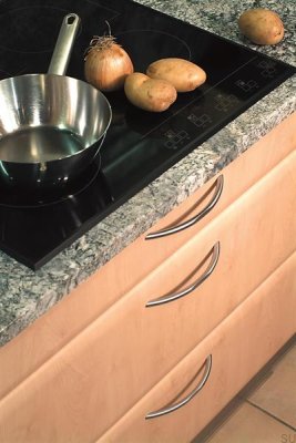 Ручка мебельная удлиненная 9060160 Серебро