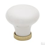 Zdjęcie produktowe gałki 24136 porcelanowej mosiężnej