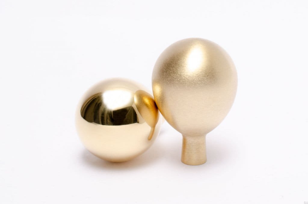 Gałka Drop 32 mosiądz