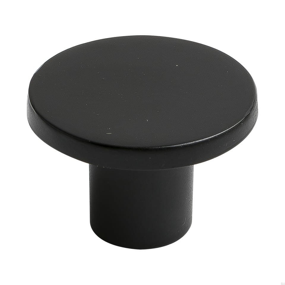 Zdjęcie produktowe gałki Como metalowej czarnej matowej