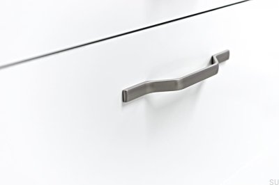 Cha-Cha 160/192 Мебельная ручка продолговатой формы, матовое серебро