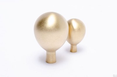 Ручка мебельная Drop 28 латунь матовая неокрашенная