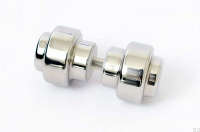 Дверная ручка двухсторонняя Hip 30 Полированная сталь