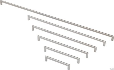 Ручка мебельная продолговатая Standard 12192 Нержавеющая сталь
